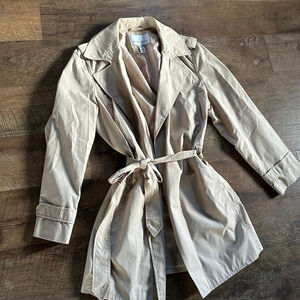 Women's Jaclyn Smith Beige Trench Coat XL